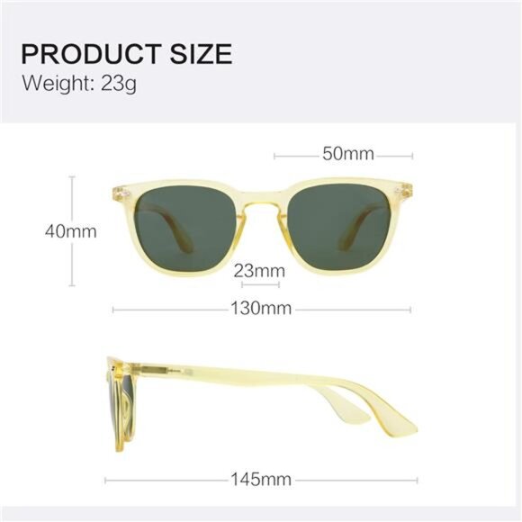 Polarized Round Sunglasses, Stylish Sunglasses for Men and Women Retro Classic